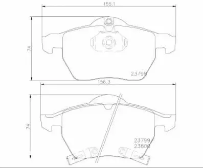 Фото 1 - комплект тормозных колодок, дисковый тормоз BREMBO P 71 007 Комплект тормозных колодок, дисковый тормоз BREMBO P 71 007 (фото 1)