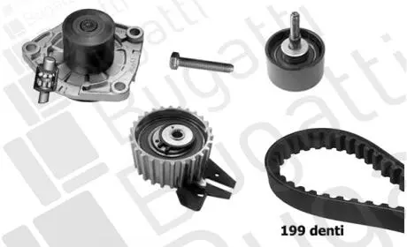 ZESTAW ROZRZ Z POMPЕ WODY BUGATTI KBU10184A