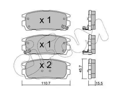 Фото гальмівні колодки зад. Chevrolet Captiva 06- (akebono) CIFAM 822-779-0 Гальмівні колодки зад. Chevrolet Captiva 06- (akebono) CIFAM 822-779-0