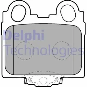 Комплект гальмівних колодок, дискове гальмо Delphi LP1510