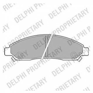 Комплект тормозных колодок, дисковый тормоз Delphi LP2037