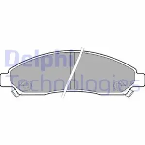 Комплект тормозных колодок, дисковый тормоз Delphi LP2037