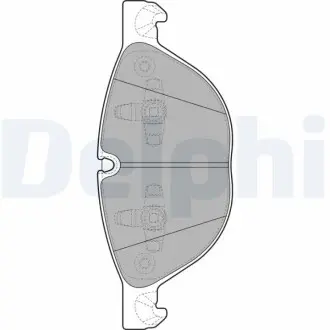 Комплект гальмівних колодок, дискове гальмо Delphi LP2091