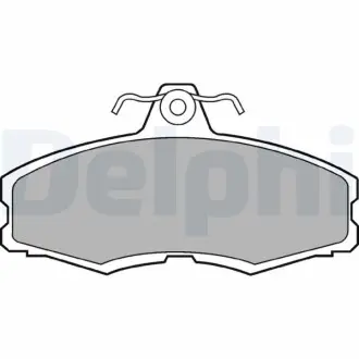 Фото 1 - комплект тормозных колодок, дисковый тормоз Delphi LP250 Комплект тормозных колодок, дисковый тормоз Delphi LP250 (фото 1)