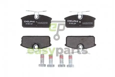 Комплект тормозных колодок, дисковый тормоз Delphi LP3150
