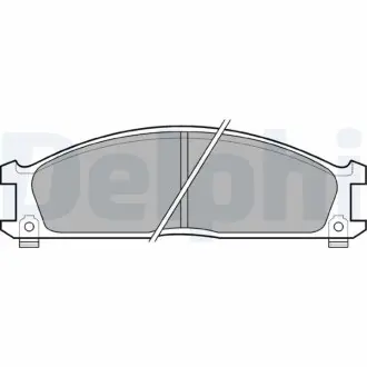 NISSAN гальмівні колодки передні Urvan E24,Terrano I,II,Pathfinder,Ford,Subaru Delphi LP543