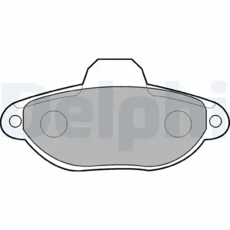 Фото комплект тормозных колодок, дисковый тормоз Delphi LP851 Комплект тормозных колодок, дисковый тормоз Delphi LP851