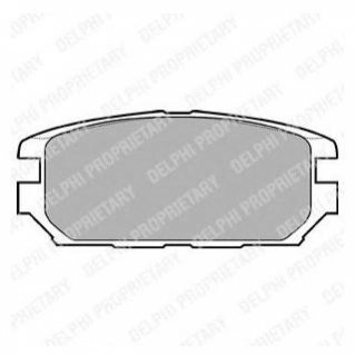 Комплект тормозных колодок, дисковый тормоз Delphi LP921