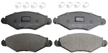 Комплект тормозных колодок, дисковый тормоз Denckermann B110594 (фото 1)