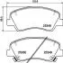 Комплект тормозных колодок, дисковый тормоз HELLA 8DB 355 020-231 (фото 4)