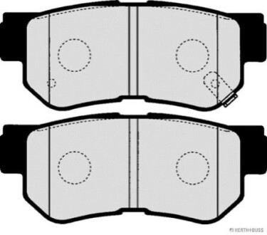 Комплект тормозных колодок, дисковый тормоз HERTH+BUSS / JAKOPARTS J3610507