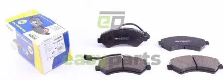 Колодки гальмівні (передні) Citroen Jumper/Fiat Ducato/Peugeot Boxer 06- R16 (з датчиком) ICER 141836-203