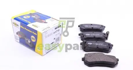 Колодки гальмівні (задні) Hyundai i10 07-16/Kia Picanto 04-/Ray 11- ICER 181710