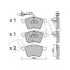 Комплект тормозных колодок, дисковый тормоз Metelli 22-0550-0 (фото 1)