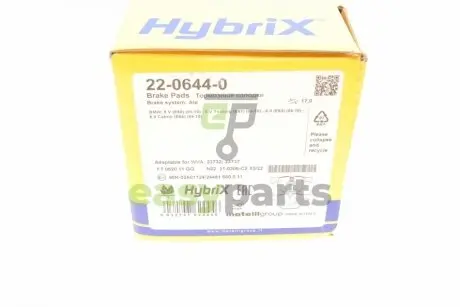 Колодки гальмівні (задні) BMW 5 (E60/E61) 02-10/6 (E63/E64) 04-10 Metelli 22-0644-0