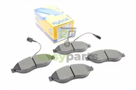 Колодки гальмівні (передні) Citroen Jumper/Fiat Ducato/Peugeot Boxer 06- (+датчики) Metelli 22-0708-1