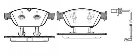 Комплект тормозных колодок, дисковый тормоз ROADHOUSE 21441.12 (фото 1)