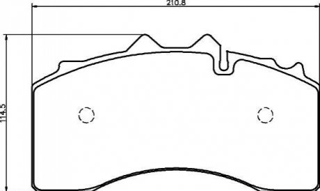 Комплект тормозных колодок, дисковый тормоз TEXTAR 2922801 (фото 1)