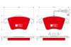 Комплект гальмівних колодок, дискове гальмо TRW GDB1651DTE (фото 1)