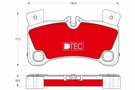 Комплект тормозных колодок, дисковый тормоз TRW GDB1775DTE