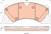 Комплект тормозных колодок, дисковый тормоз TRW GDB1914 (фото 1)