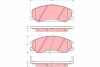 Комплект тормозных колодок, дисковый тормоз TRW GDB3257 (фото 1)