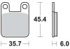 Комплект гальмівних колодок, дискове гальмо TRW MCB535EC (фото 3)