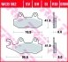 Комплект тормозных колодок, дисковый тормоз TRW MCB582RSI (фото 2)