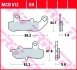 Комплект тормозных колодок, дисковый тормоз TRW MCB612 (фото 2)