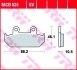 Комплект тормозных колодок, дисковый тормоз TRW MCB624SV (фото 1)