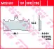 Комплект тормозных колодок, дисковый тормоз TRW MCB659CRQ (фото 2)