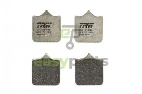 Комплект тормозных колодок, дисковый тормоз TRW MCB721CRQ