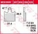 Комплект тормозных колодок, дисковый тормоз TRW MCB789CRQ (фото 2)