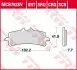 Комплект гальмівних колодок, дискове гальмо TRW MCB792SV (фото 2)