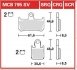 Комплект тормозных колодок, дисковый тормоз TRW MCB795CRQ (фото 1)