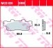 Комплект тормозных колодок, дисковый тормоз TRW MCB830SRM (фото 2)