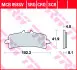 Комплект тормозных колодок, дисковый тормоз TRW MCB858SCR (фото 1)