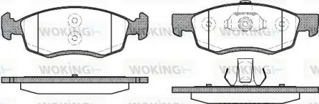 Гальмівні колодки пер. Logan/Sandero (07-15) WOKING P0723.32