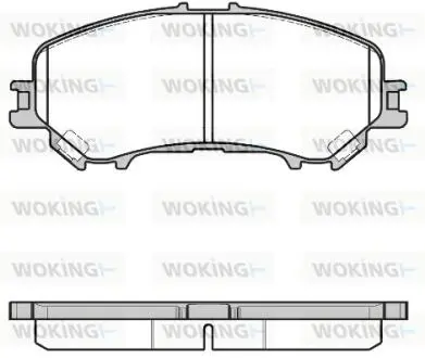 Гальмівні колодки пер. NISSAN QASHQA/RENAULT KADJAR 1.2-2.0 15- WOKING P12183.22