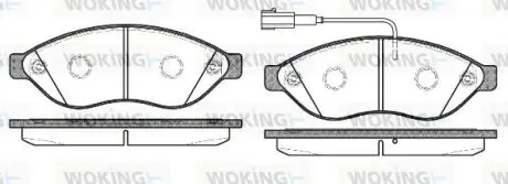 Гальмівні колодки пер. Jumper/Ducato/Boxer 06- (1.1-1.5t) WOKING P13373.12