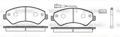 Гальмівні колодки пер. Jumper/Ducato/Boxer 06- (1.7t) WOKING P13753.12