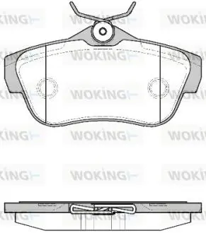 Гальмівні колодки зад. Scudo/Expert 07- WOKING P13993.00