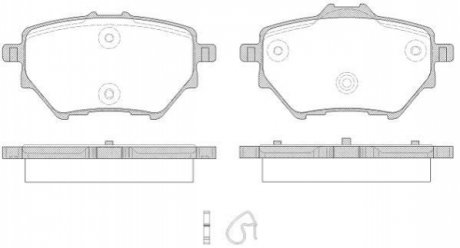 Комплект тормозных колодок, дисковый тормоз WOKING P14623.00 (фото 1)