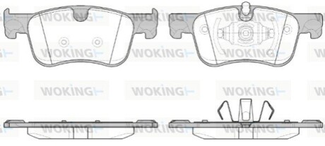 Комплект тормозных колодок, дисковый тормоз WOKING P14803.00