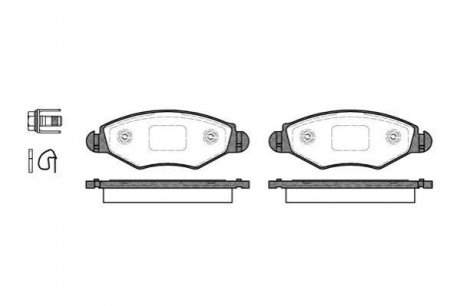 Гальмівні колодки пер. Peugeot 206/306 94- WOKING P7433.20 (фото 1)