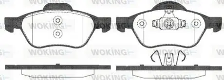 Гальмівні колодки пер. Megane/Scenic (03-21) WOKING P8623.10