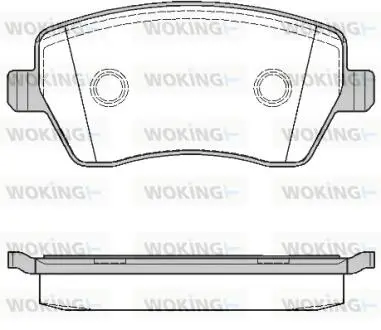 Гальмівні колодки пер. Kangoo/Logan 08-/Duster 10- (TRW) WOKING P8873.00