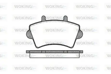 Гальмівні колодки пер. Master/Movano 00- (R16) WOKING P9193.00