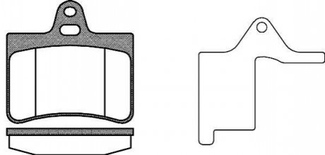 Комплект тормозных колодок, дисковый тормоз WOKING P9303.20