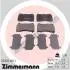 Комплект тормозных колодок, дисковый тормоз ZIMMERMANN 23325.160.1 (фото 1)